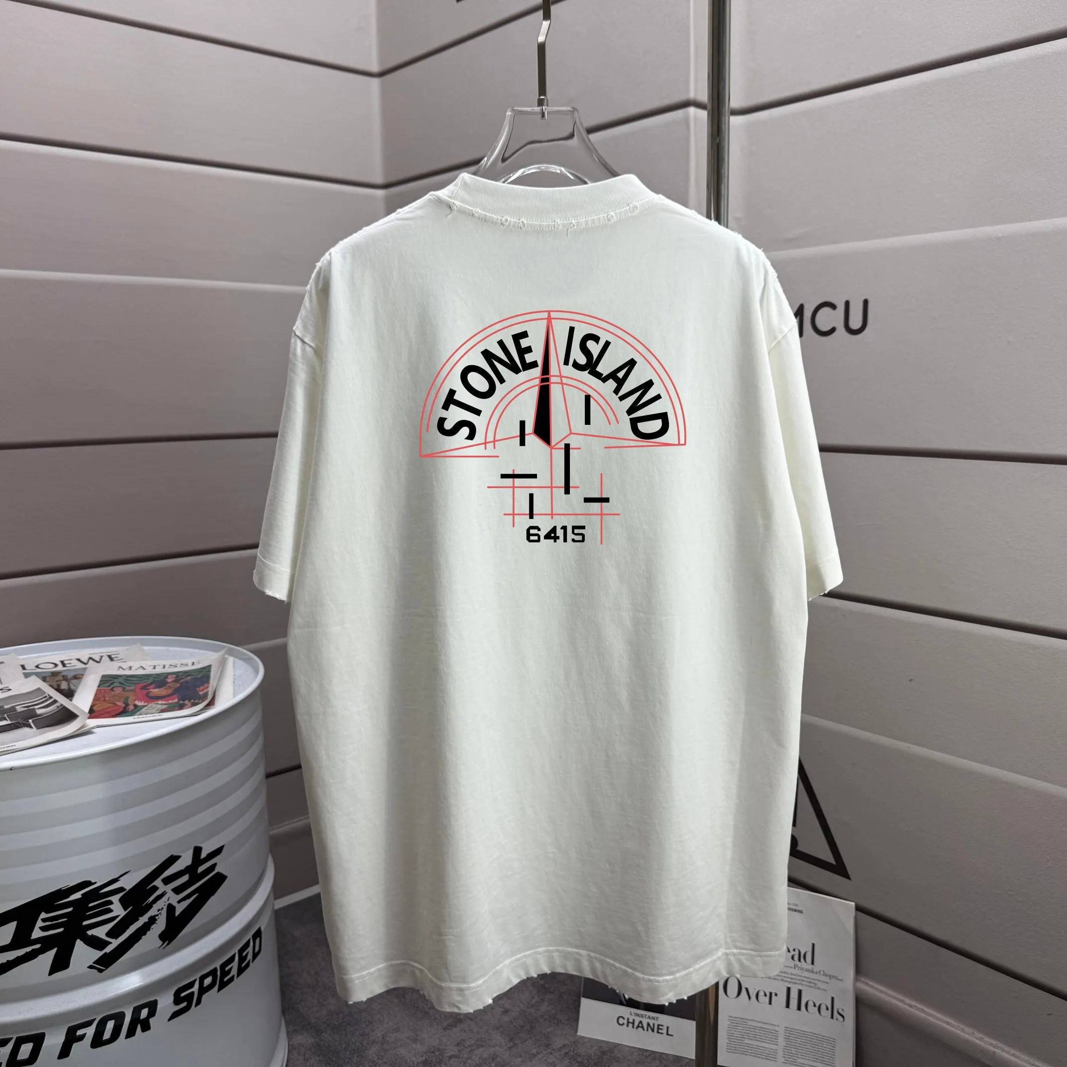 P160 Ston* islan* 石*岛 2025 autumn and winter new style Washed and worn 320g round neck short-sleeved tee Unisex loose version Color: Washed black Washed white Washed gray Brown Size: S M L XL XXL Size: S (90-130 pounds) M (120-150 pounds) L (140-165 pounds) (160-180 catties) XXL (180-210 catties)